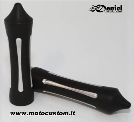Manopola Black Pointed cod 005HNC, Daniel accessori moto