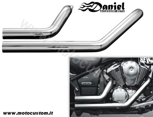 Scarichi Short Cut cod 652 502, Daniel accessori moto