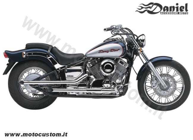 Drag pipes Dragstar XVS650 08 cod 1828, Daniel accessori moto