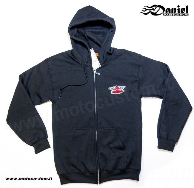Felpa Livingstone Black Devil Sigar , Daniel accessori moto
