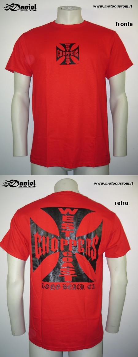 T shirt Original Cross Red , Daniel accessori moto