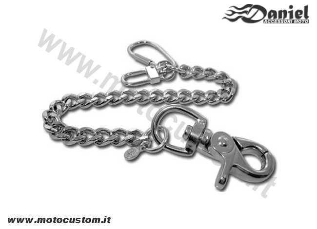 Catena portafogli biker Square Leash cod 1474, Daniel accessori moto