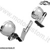 Staffe fari supplementari laterali accessori moto custom