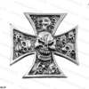 Emblema Cross e Multi Skull cod 1570, Daniel accessori moto