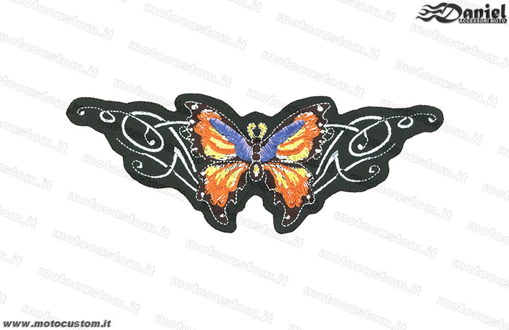 Toppa Butterfly Orange cod 1984, Daniel accessori moto