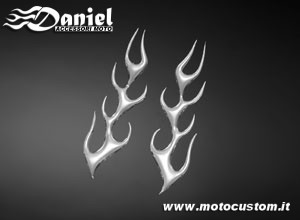 adesivo 3D FlameP cod 51 31131, Daniel accessori moto