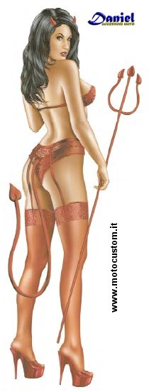 adesivo DevilBabe cod 734121, Daniel accessori moto