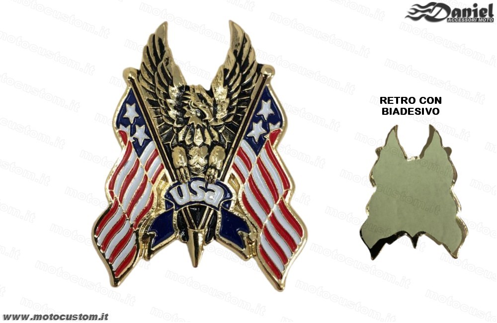 emblema USA cod 1110, Daniel accessori moto