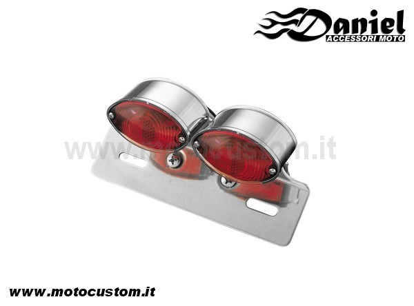 luce Dual Mini Cateye cod 308, Daniel accessori moto