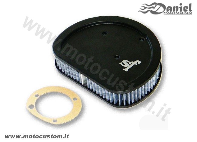 Filtro aria Poliestere cod 607794, Daniel accessori moto