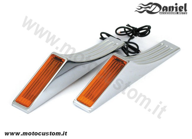 Frecce laterali posteriori moto custom cod 373, Daniel accessori moto