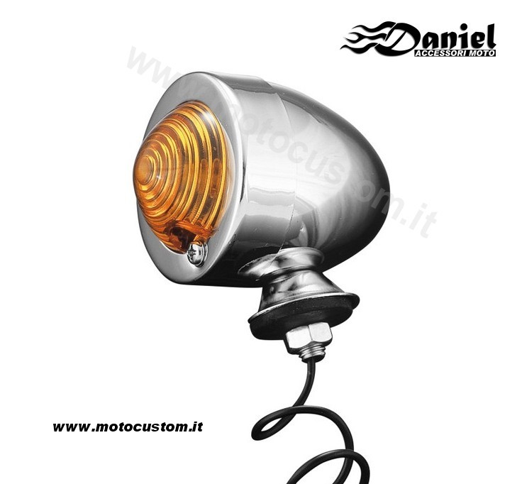 Freccia Bullet gialla cod 369, Daniel accessori moto