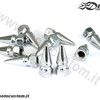 Dado Punta cromato M6 accessori moto custom