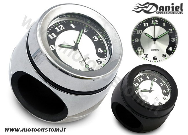 Orologio manubrio moto Clock , Daniel accessori moto