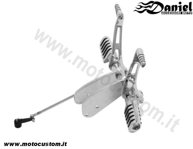 kit pedane avanzate Sportster XL HD cod 1722, Daniel accessori moto