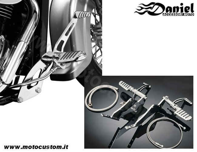 Pedane avanzate Tech Suzuki Intruder VS1400 cod 493 604, Daniel accessori moto