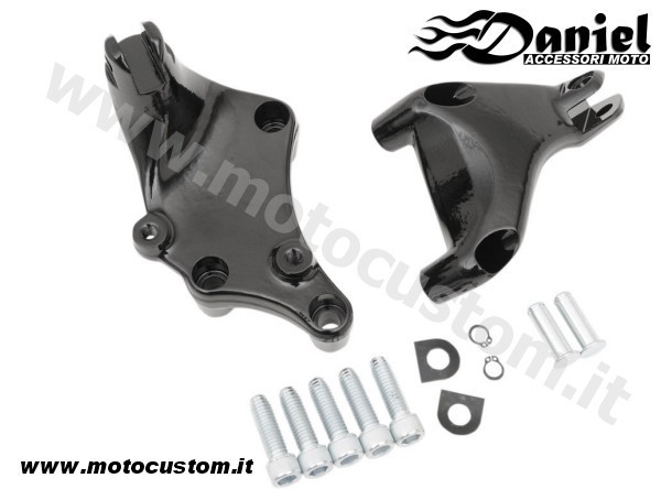 Kit supporto pedane passeggero Sportster cod 1838, Daniel accessori moto