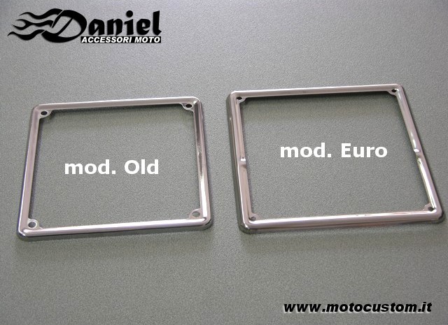 cornice targa Euro cod 643, Daniel accessori moto