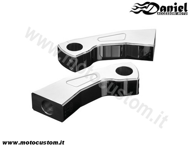 Riser manubri moto Curved cod 56 065, Daniel accessori moto