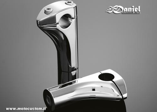 Riser Passion cromati cod 1672, Daniel accessori moto