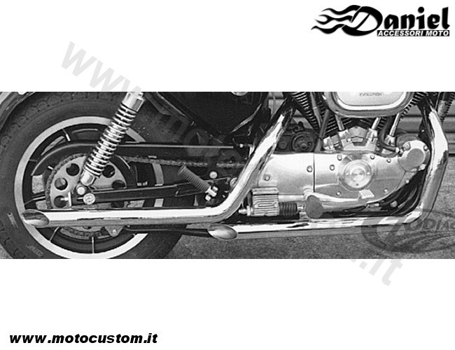 Drag pipes Sportster cod 731455, Daniel accessori moto