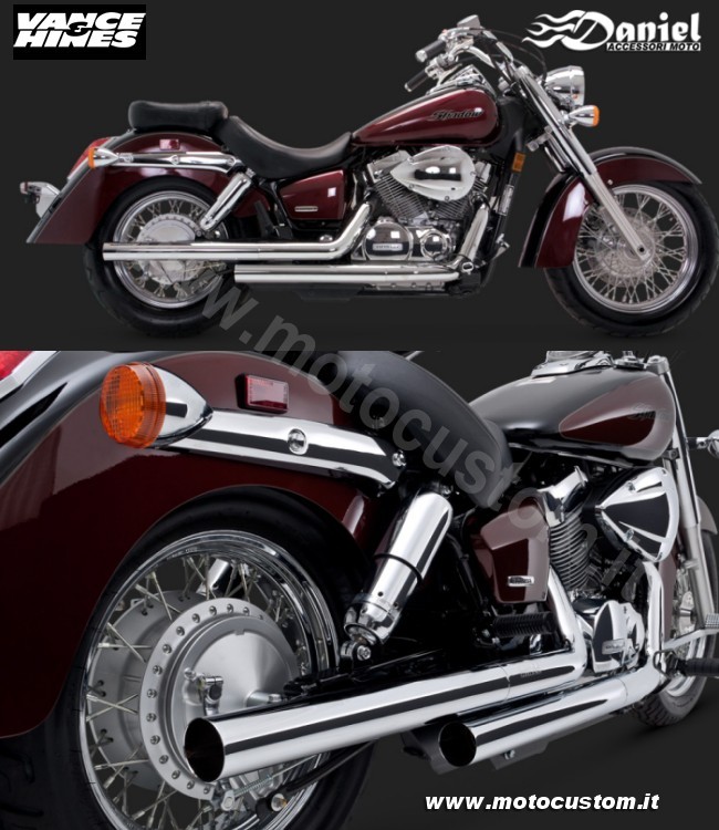 Scarichi Straightshots Vance Hines VT750 C4 cod 1734, Daniel accessori moto