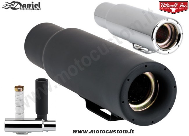 Terminale Biltwell mini Cannon , Daniel accessori moto
