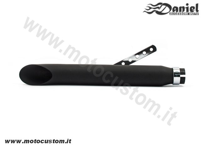 Terminale Turnout Nero cod 1675, Daniel accessori moto