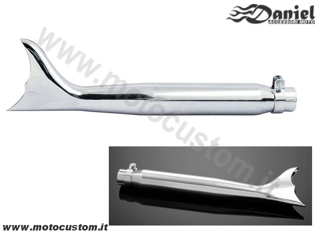 Terminale Fishtail New cod 1514, Daniel accessori moto
