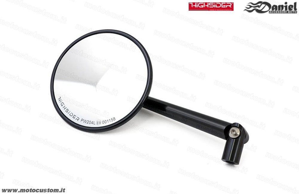 Specchietto Montana nero omologato cod 2060, Daniel accessori moto