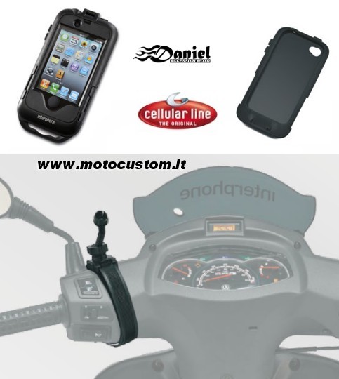 Porta iPhone4 cod SSCIPHONE4, Daniel accessori moto
