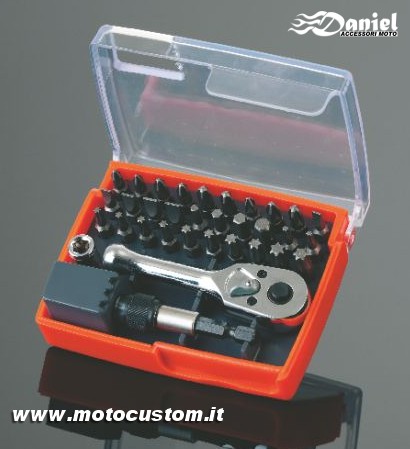 kit cricchetto 33pz cod 04 0103, Daniel accessori moto