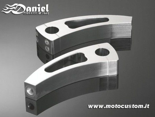 riser inclinati Billet cod 56 071, Daniel accessori moto