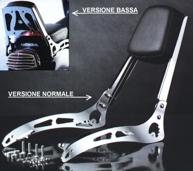 Accessori De Pretto Moto - 100/% Made in Italy VT 600 Shadow Schienalino Minuteria Inclusa DPM Race S-0104 Facile Installazione - Schienale Sissy Bar